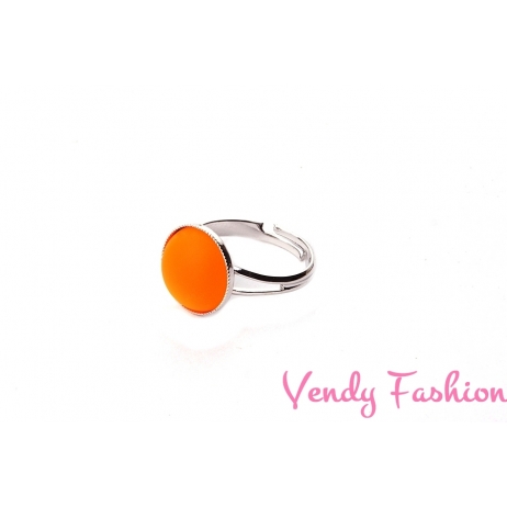 Prsten Velvet UV Orange 12mm rhodiovaný