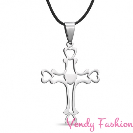 Ocelový náhrdelník s křížkem