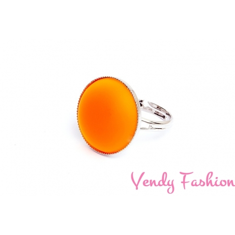 Prsten Velvet UV Orange 18mm rhodiovaný