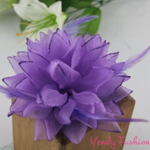 Květ do vlasů fialový