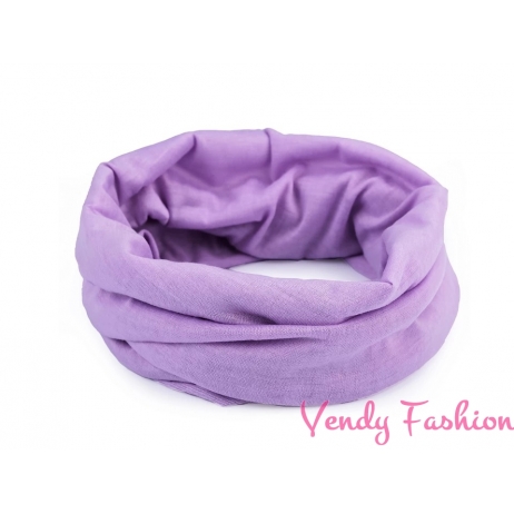 Multifunkční šátek bezešvý fialový lila